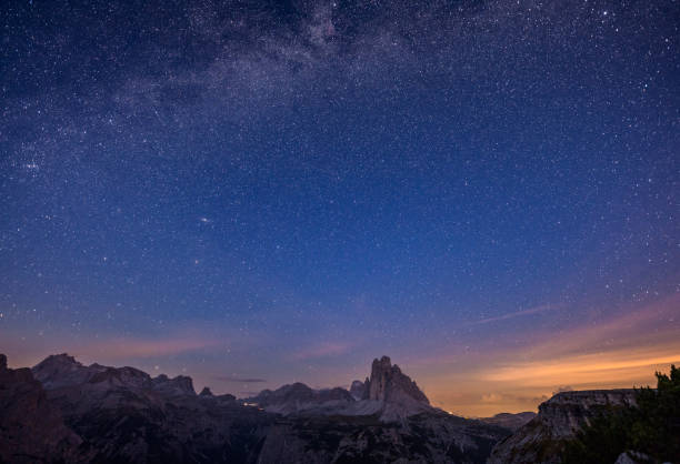 istock Three Peaks of Lavaredo, Milky Way, Dolomites 1197741248
