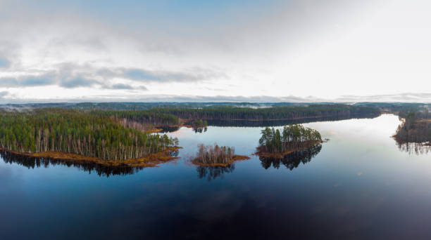 istock Calm day by the lake 1197741493