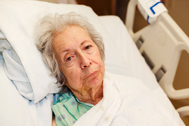 istock Elderly Woman in Hospital 1197743455
