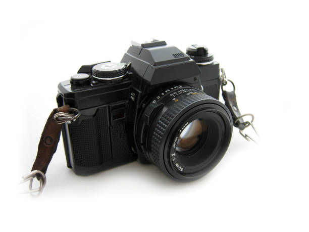 istock Black Film Camera with a 50mm Lens 1197751055