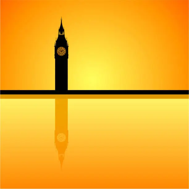 Vector illustration of Highly Detailed Big Ben