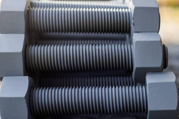 istock Industrial metal stud bolts with metric thread 1197754491