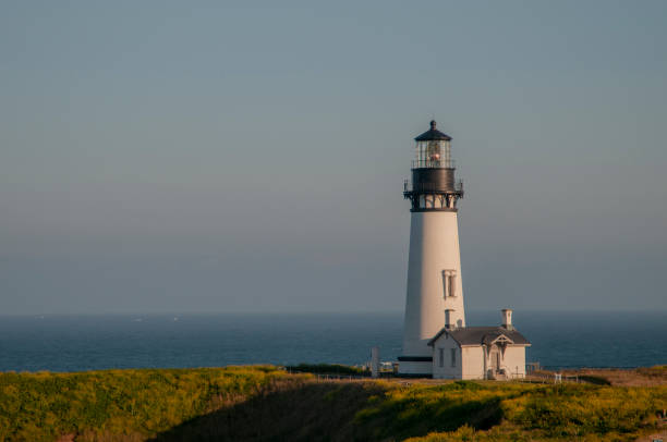 istock Single lighthouse off the coast of Oregon 1197758531