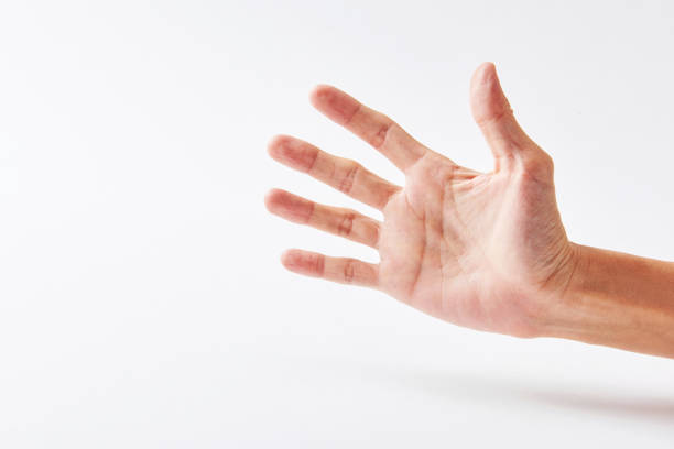 istock Man doing hand sign of raised hand 1197764454