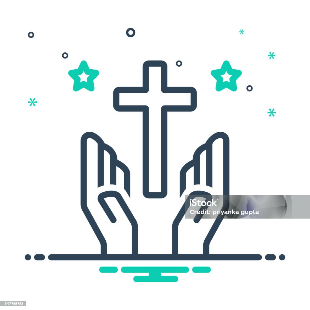 Consecration Icon Sacred Virtuous Stock Illustration - Download Image Now - Consecration ...