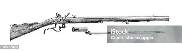 Ferguson Fucile - Immagini vettoriali stock e altre immagini di Rivoluzione americana - Rivoluzione americana, Fucile, Incisione - Tecnica illustrativa