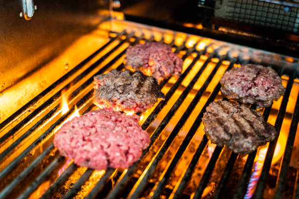istock Barbecue home made hamburgers 1197773823