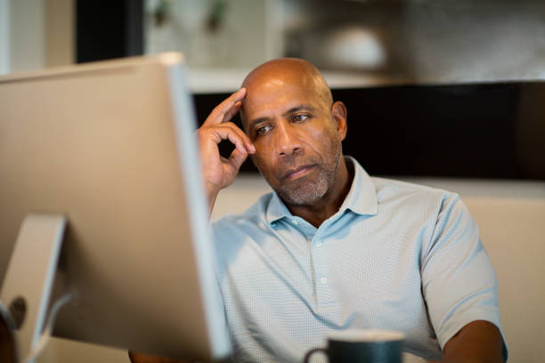 istock Mature African American man looking frustrated. 1197774759