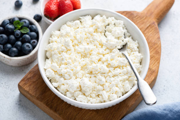 istock Curd cheese, cottage cheese. Homemade white cheese 1197775087