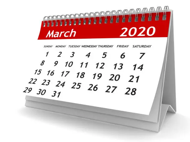 March 2020 calendar