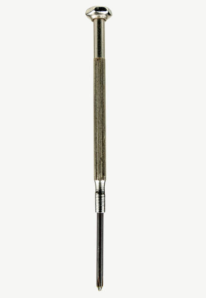istock small screwdriver on a white background close-up. 1197780714