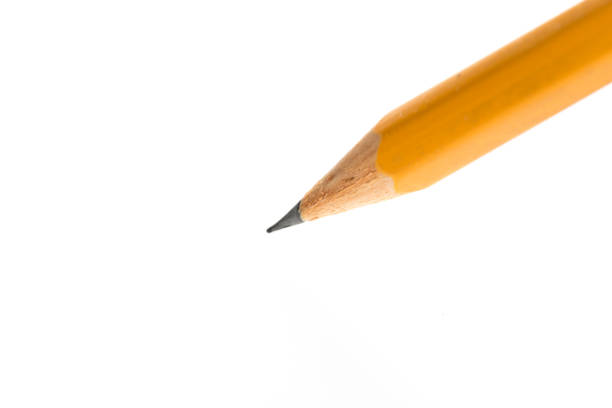 istock isolated yellow graphite pencil on a pure white background. 1197781167