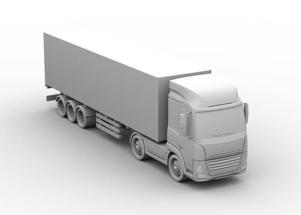 istock Side view of electric truck 1197784601