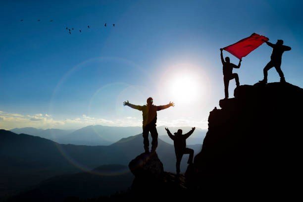 istock Teamwork and honorable struggle accomplished together 1197786568