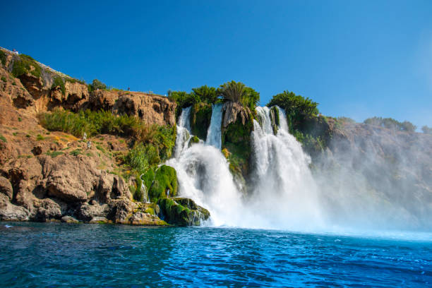 istock Waterfall at the sea in Antalya 1197789070