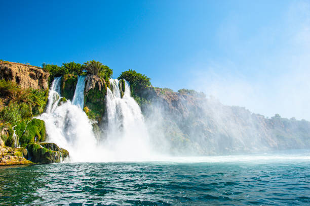 istock Waterfall at the sea in Antalya 1197789221