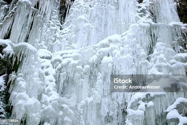 Icy Waterfall Stock Photo - Download Image Now - Abstract, Backgrounds, Balance