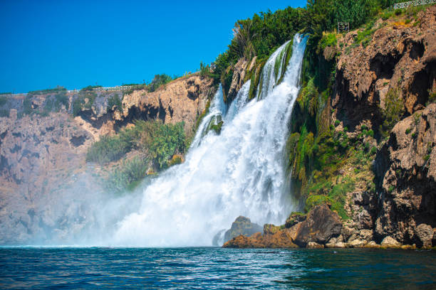 istock Waterfall at the sea in Antalya 1197789800
