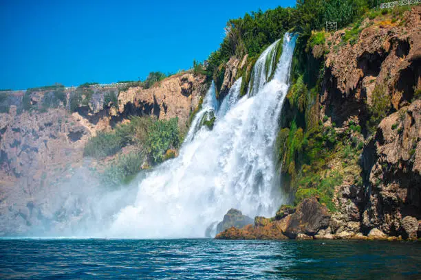 Photo of Waterfall at the sea in Antalya