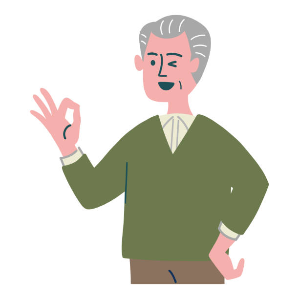 464 Old Man Thumbs Up Illustrations & Clip Art - iStock | Old man thumbs up  white background