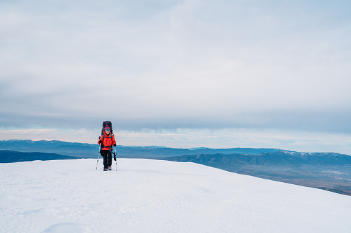 Peak, Woman, Snow, Challenge, Mountaineer