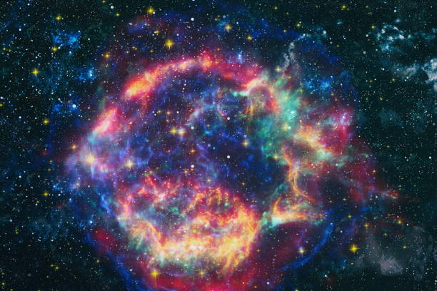 istock star particle motion on black background, starlight nebula in galaxy at universe Space background. The elements of this image furnished by NASA. 1197800292