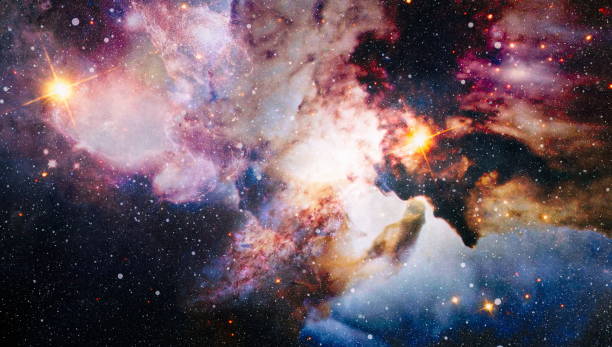 istock Nebula and galaxies in space. Space many light years far from the Earth. Elements of this image furnished by NASA. 1197800987