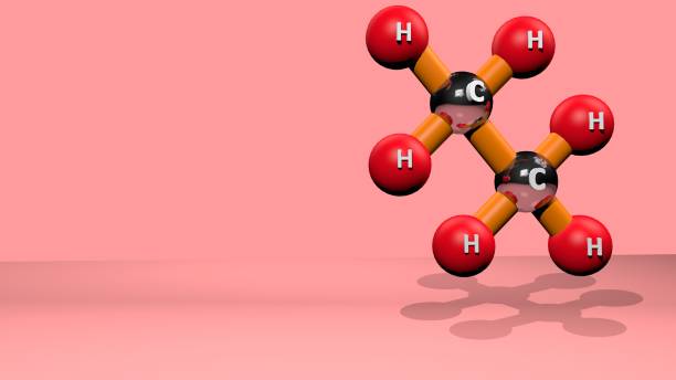 istock Science background with chemical formulas against colored background 1197806616