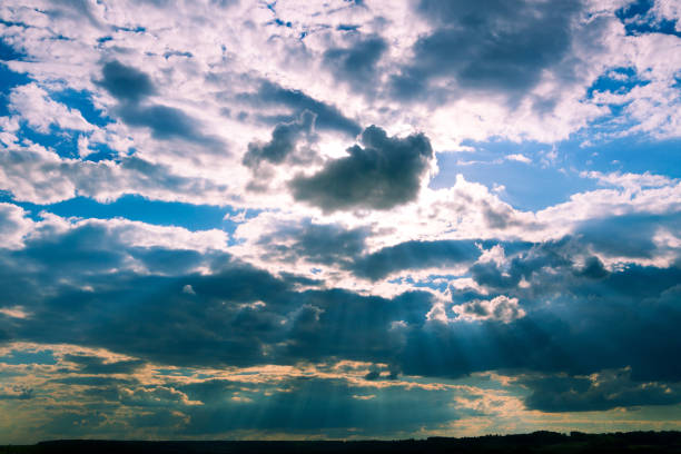 istock A sky with the sun, blue sky and clouds 1197810745