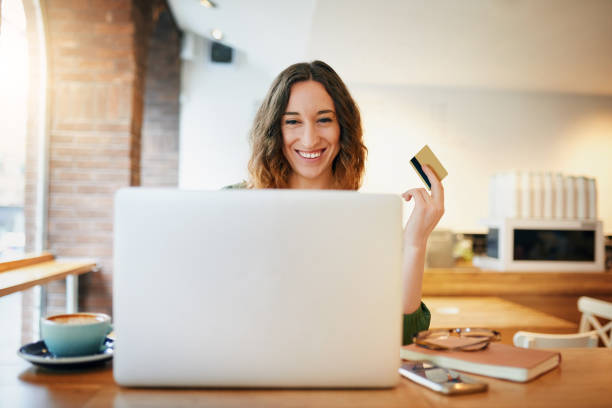 istock Indulging in some online shopping 1197812184
