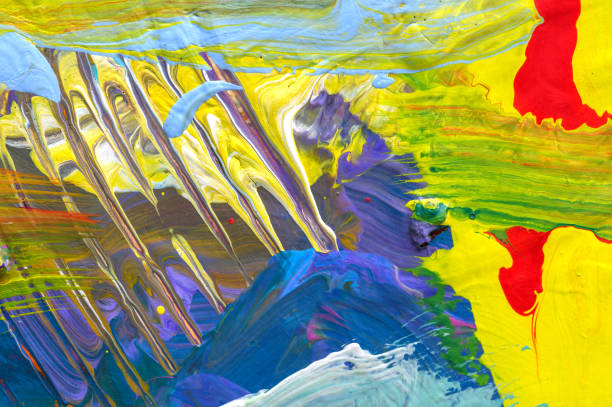 istock Abstract art background. Hand-painted background. SELF MADE. 1197813125