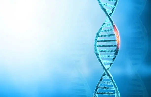 Photo of DNA mutations or  genetic disorder concept background