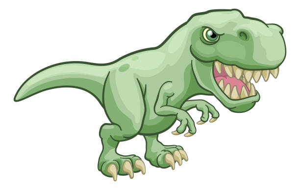 Tyrannosaurus T Rex Dinosaur Cartoon Character Stock Illustration -  Download Image Now - Tyrannosaurus Rex, Cartoon, Three Dimensional - iStock