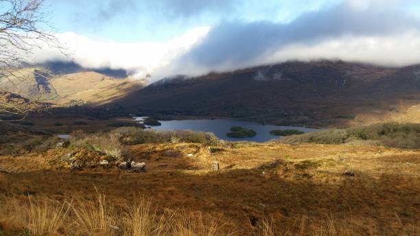 istock Irish mountain and sky landscape 1197820546