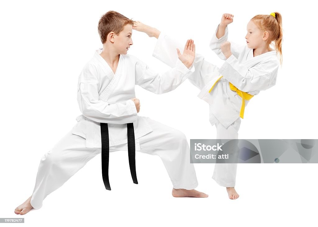 Martial arts sparring  Martial Arts Stock Photo