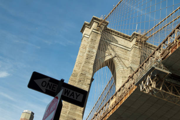 istock Looking up at the Brooklyn Bridge 1197825726