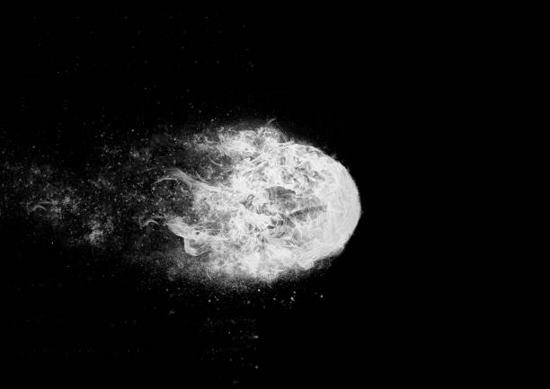istock fireball flying in the dark 1197827843