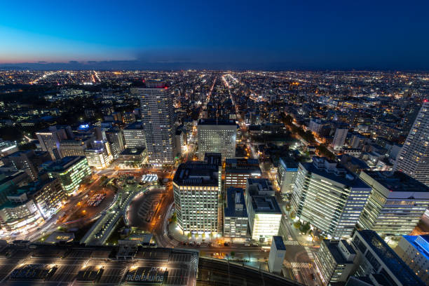istock Beautiful night view in Sapporo 1197828790