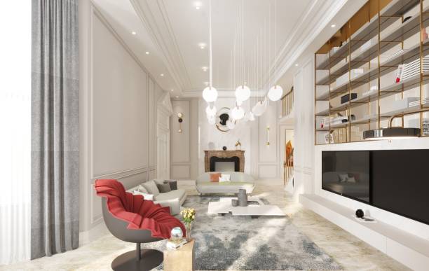 istock 3D Render of Living room 1197831715