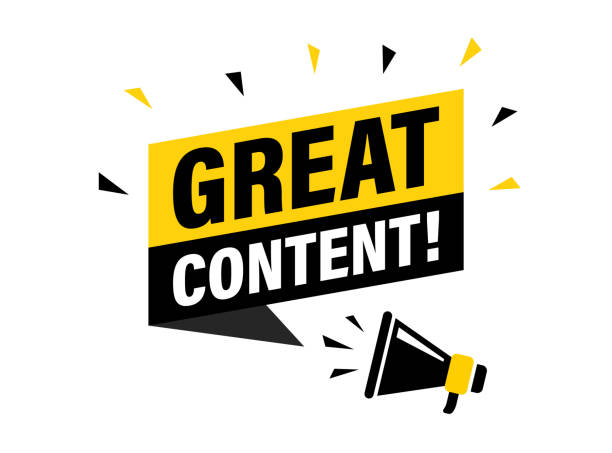 istock Male hand holding megaphone with great content speech bubble. Loudspeaker. Banner for business, marketing and advertising. Vector illustration. 1197831930
