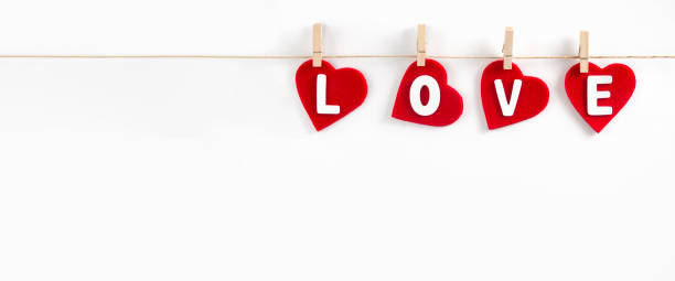 istock Valentine Day Background with Felt Heart 1197837693