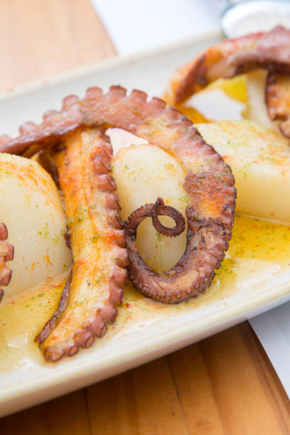 istock Octopus and Potatoes in Restaurant 1197838574