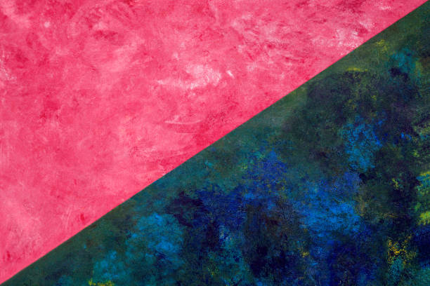 istock Blue pink oil painting background. 1197838739
