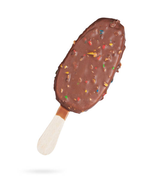 istock popsicle. Chocolate ice cream bar isolated 1197839042