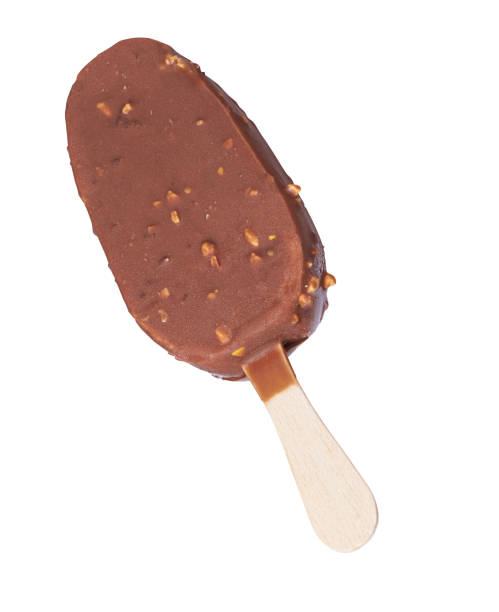 istock popsicle. Chocolate ice cream bar isolated 1197841216