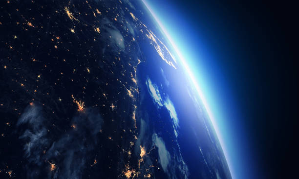 istock Night Earth and Sunrise. 1197847198
