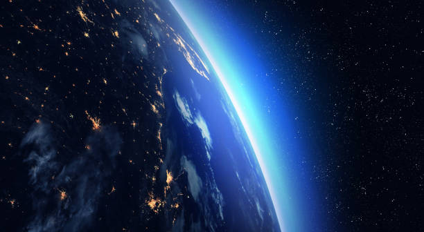 istock Earth and Space. Earth at night, view from space. 1197847290