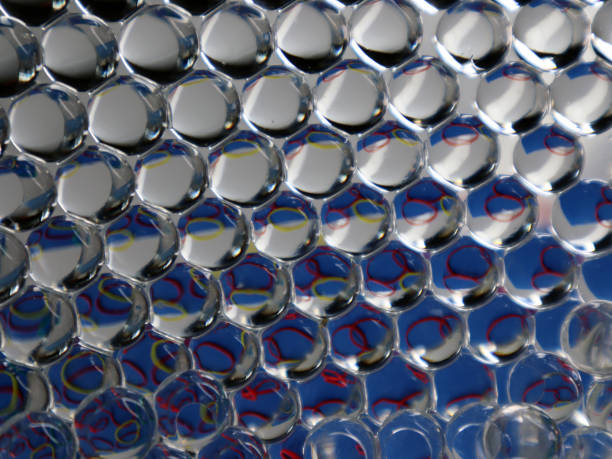 istock Water gel balls transparent crystal liquid ball reflection 1197847387