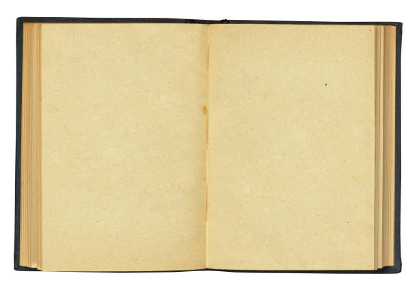 istock Open book with used blank paper pages. Clipping path included 1197847488