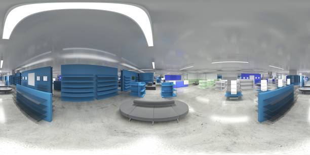 istock spherical panorama of the interior, 3D illustration 1197849092